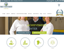 Tablet Screenshot of familyachievement.com